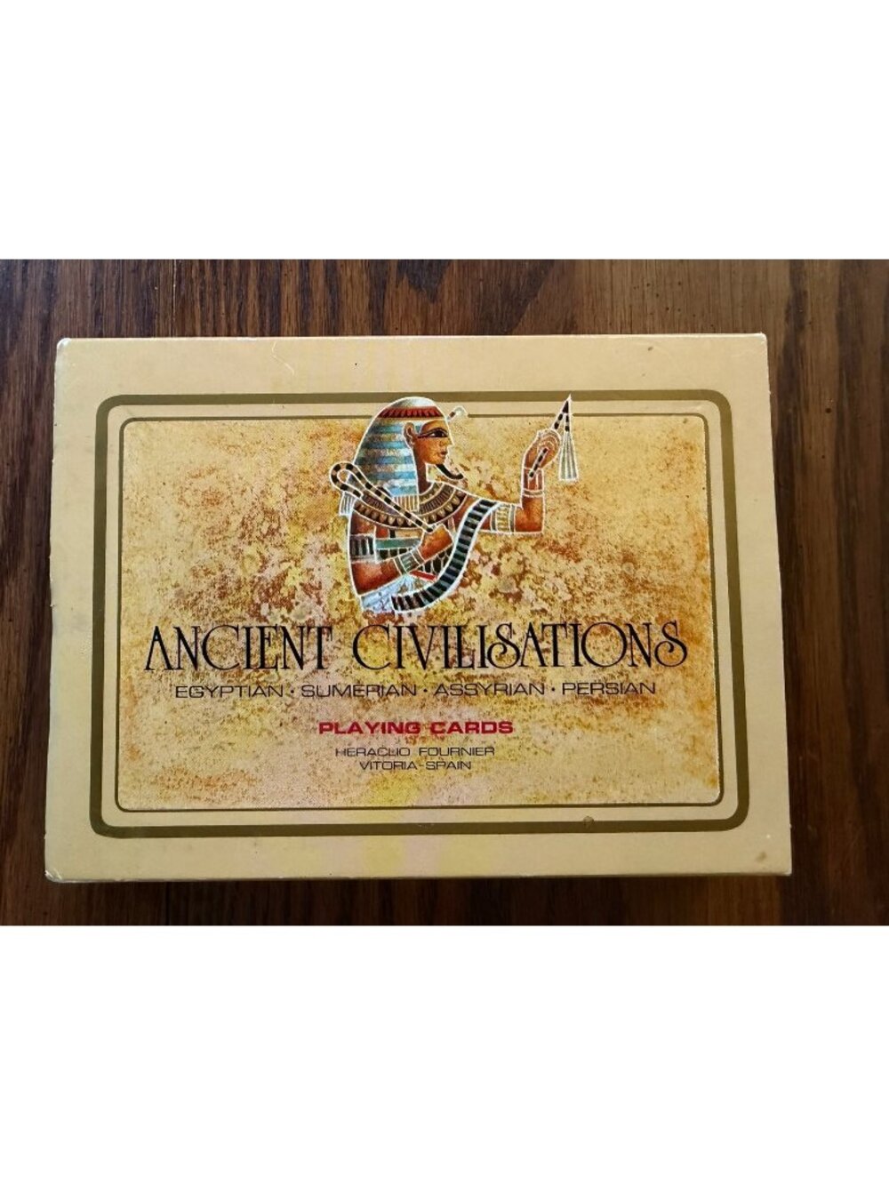 Ancient Civilisations Playing Cards Vitoria Spain Heraclio Fournier 2 Decks
